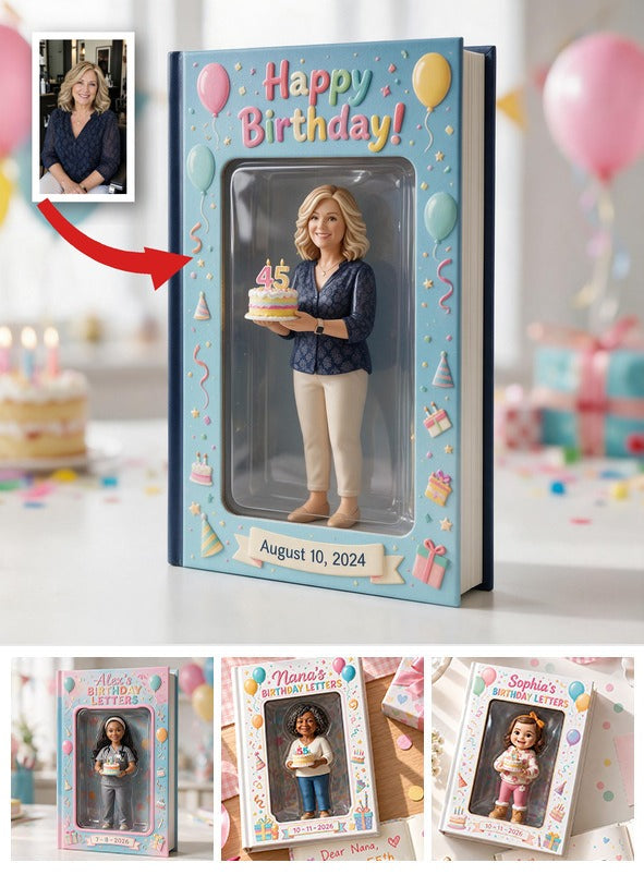 Personalisierter 45. Geburtstag Lederjournal für Mama, Oma, Frau