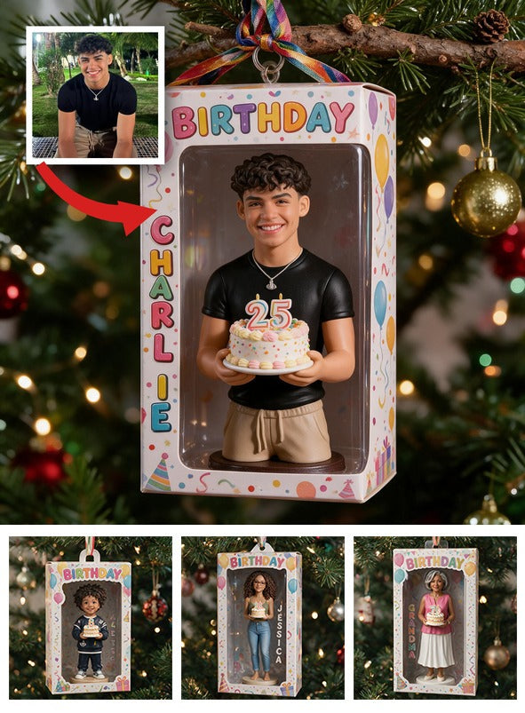 Personalized 25th Birthday Latino Man Ornament, Gift for Husband Boyfriend Son