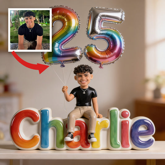 Personalized 25th Birthday Latino Man Custom Shaped Acrylic Plaque Gift for Him