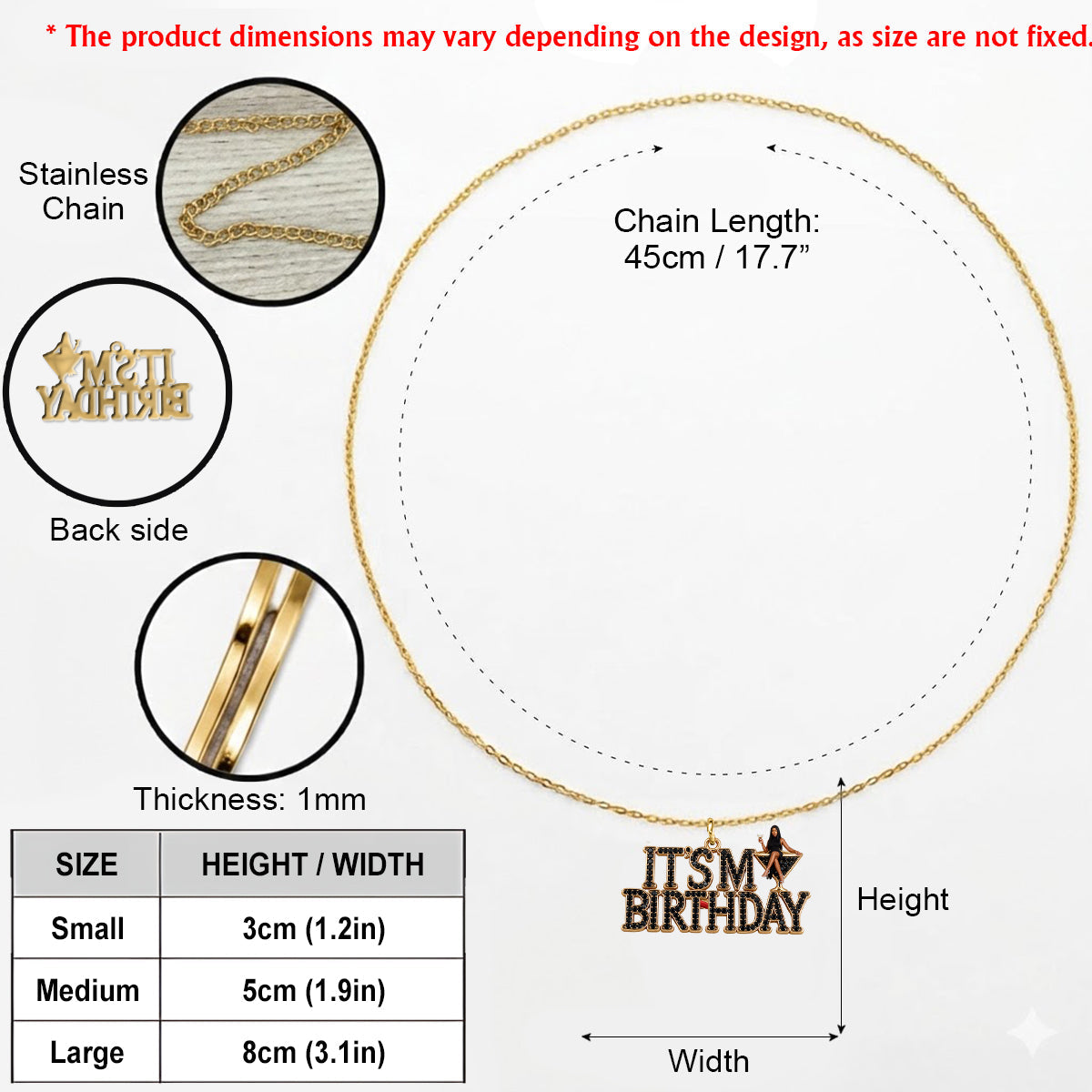 Personalized 21st Birthday Woman Pendant Necklace & Stud Earrings Set