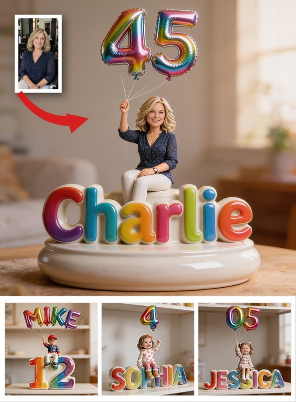 Personalized 45th Birthday Middle-Aged Woman Custom Acrylic Plaque Gift