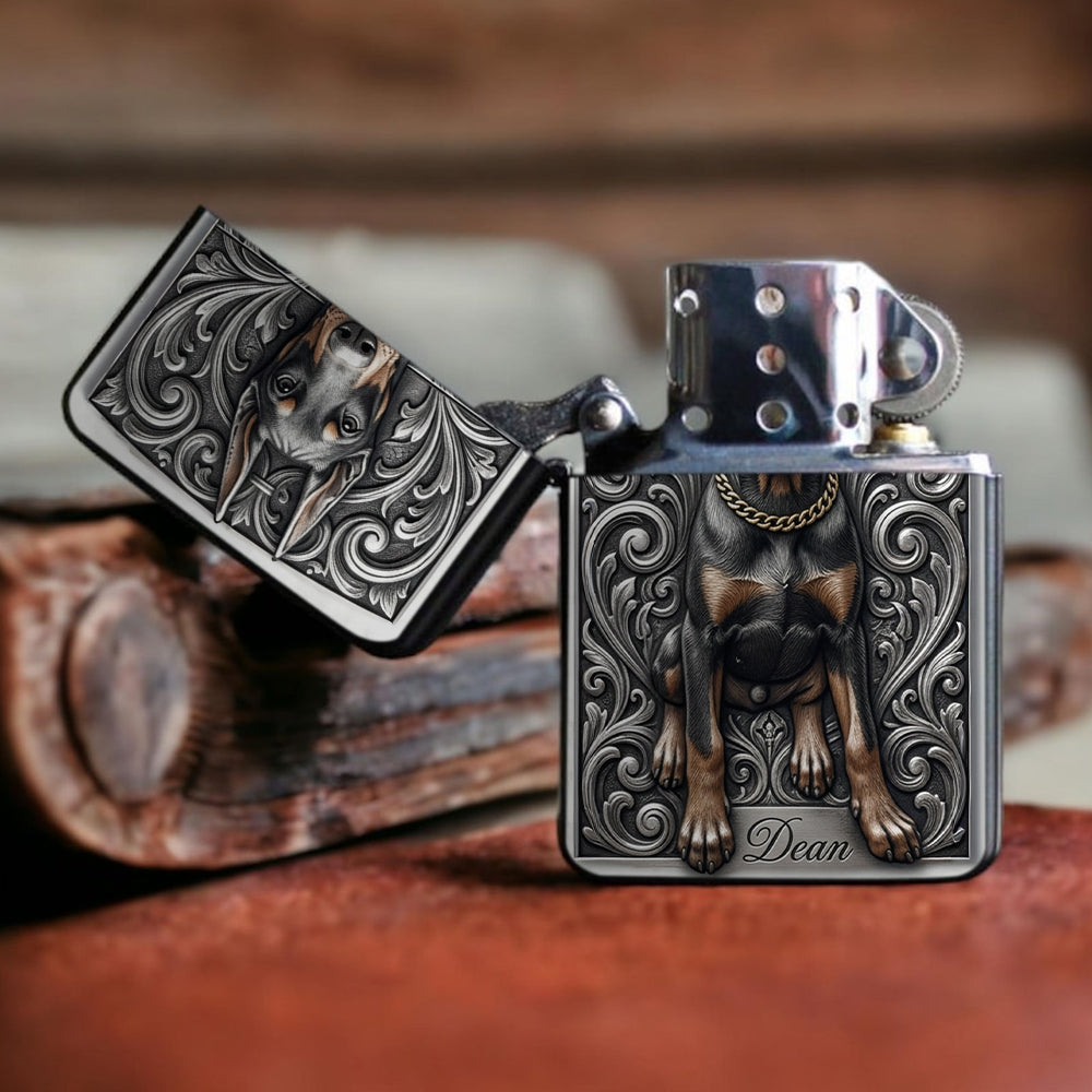 Personalized Black and White Dalmatian Lighter Custom Pet Owner Gift