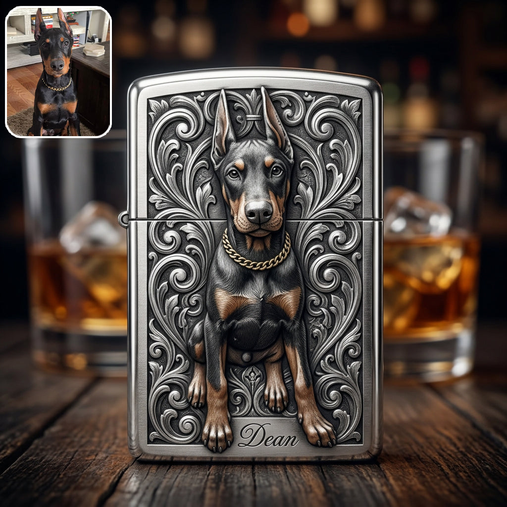 Personalized Miniature Australian Shepherd Lighter Custom Dog Owner Gift