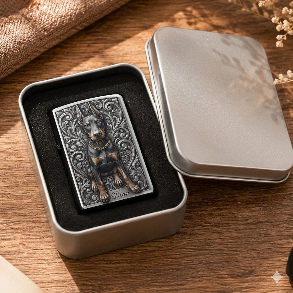 Personalized Black Labrador Retriever Lighter Custom Pet Owner Gift