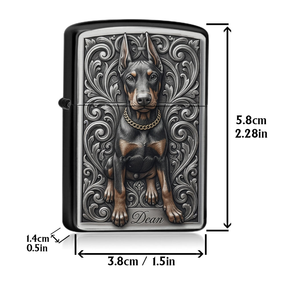 Personalized Black and Tan Adult Rottweiler Lighter Pet Owner Keepsake Gift