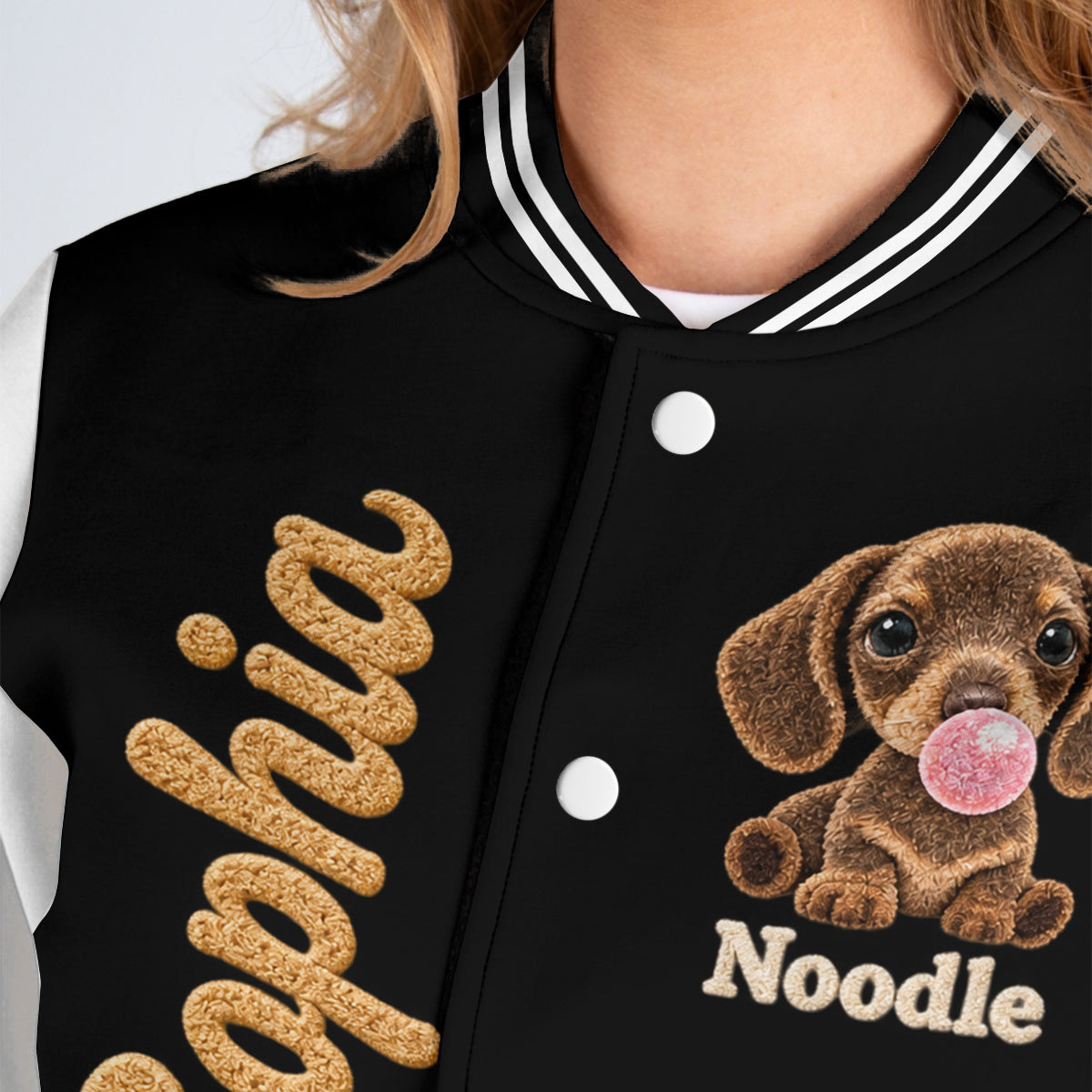 Personalized Adult Black and Tan German Shepherd Varsity Jacket Dog Owner Gift