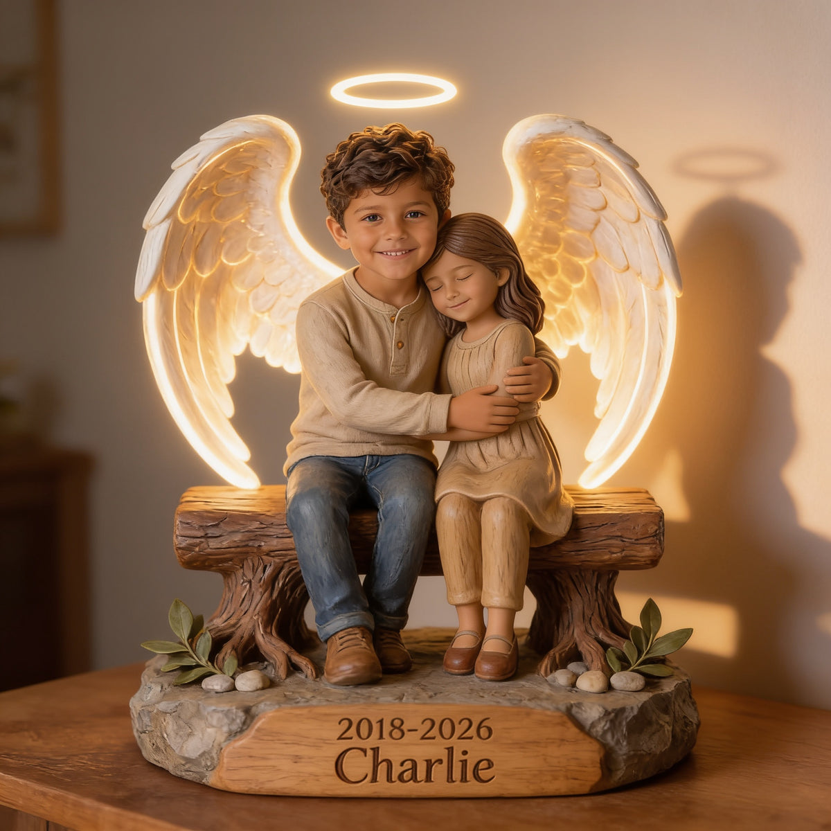 Personalized Latino Little Boy 2018-2026 Memorial Acrylic LED Night Light