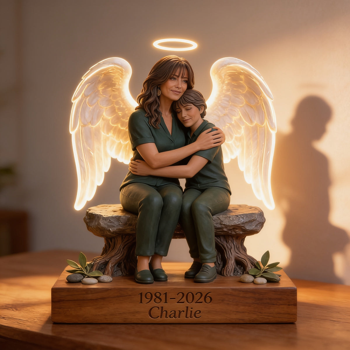 Personalized 1981-2026 Middle-Aged Latina Woman Memorial Acrylic LED Night Light