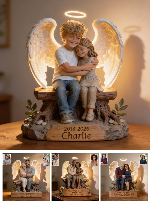 Personalized Little Boy 2018-2026 Memorial Acrylic LED Night Light