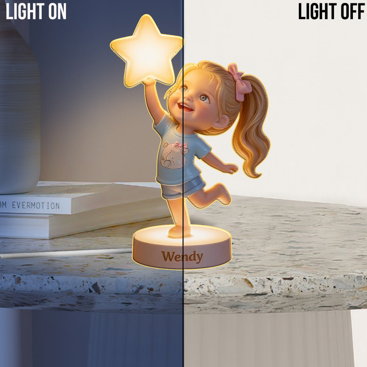 Personalized Latino Little Boy Acrylic LED Night Light Gift For Son Grandson Nephew