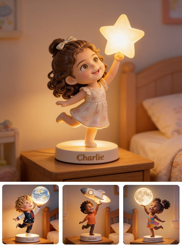 Personalized Latina Little Girl Acrylic LED Night Light Gift for Daughter Granddaughter Niece