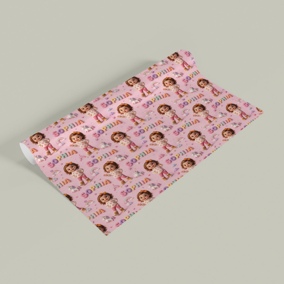 Personalized 45th Birthday Middle-Aged Latina Woman Wrapping Paper