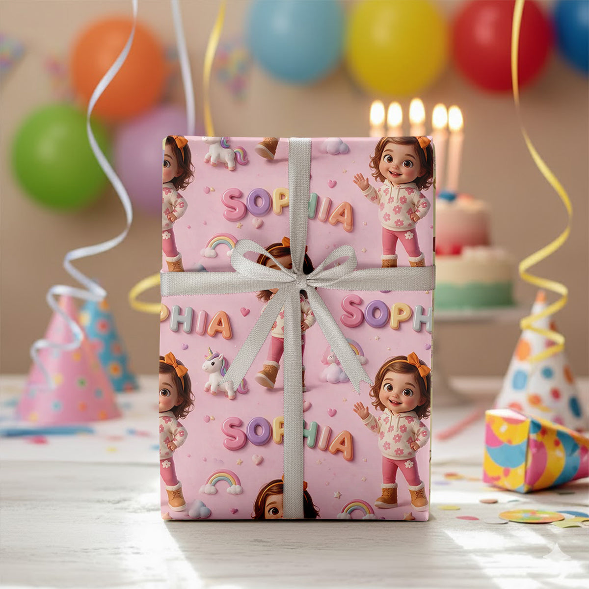 Personalized 45th Birthday Middle-Aged Latino Man Wrapping Paper Gift for Dad Husband Grandpa