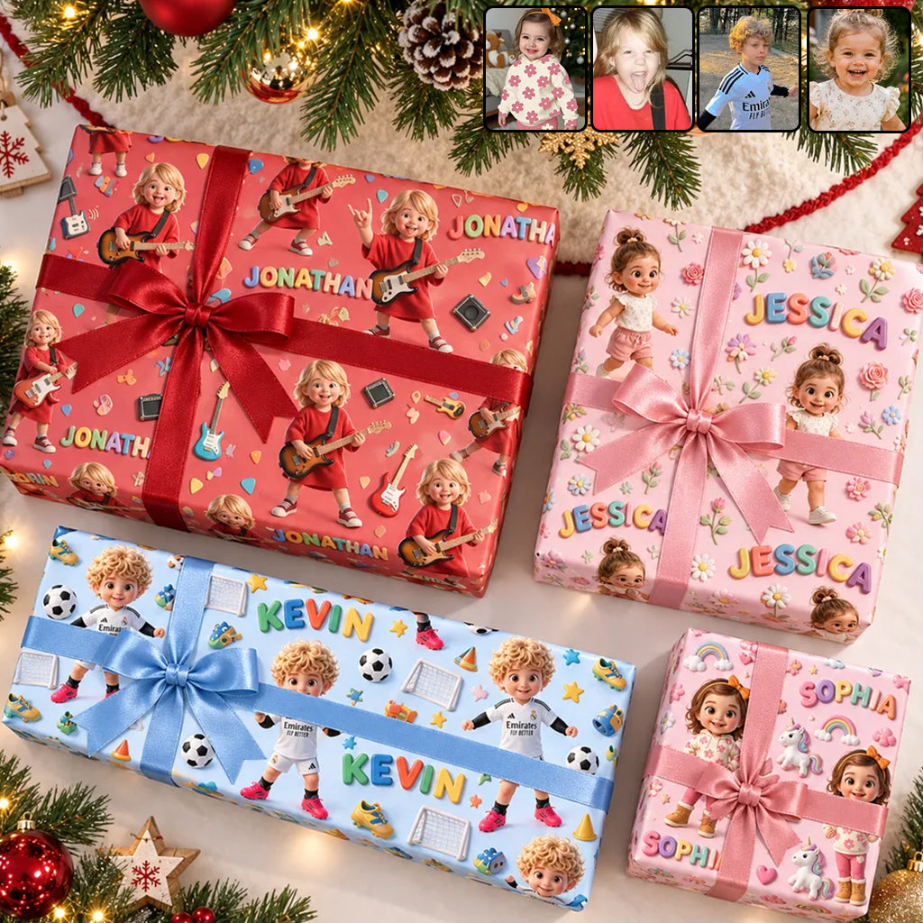 Personalized 45th Birthday Middle-Aged Man Wrapping Paper Gift for Dad Husband Grandpa