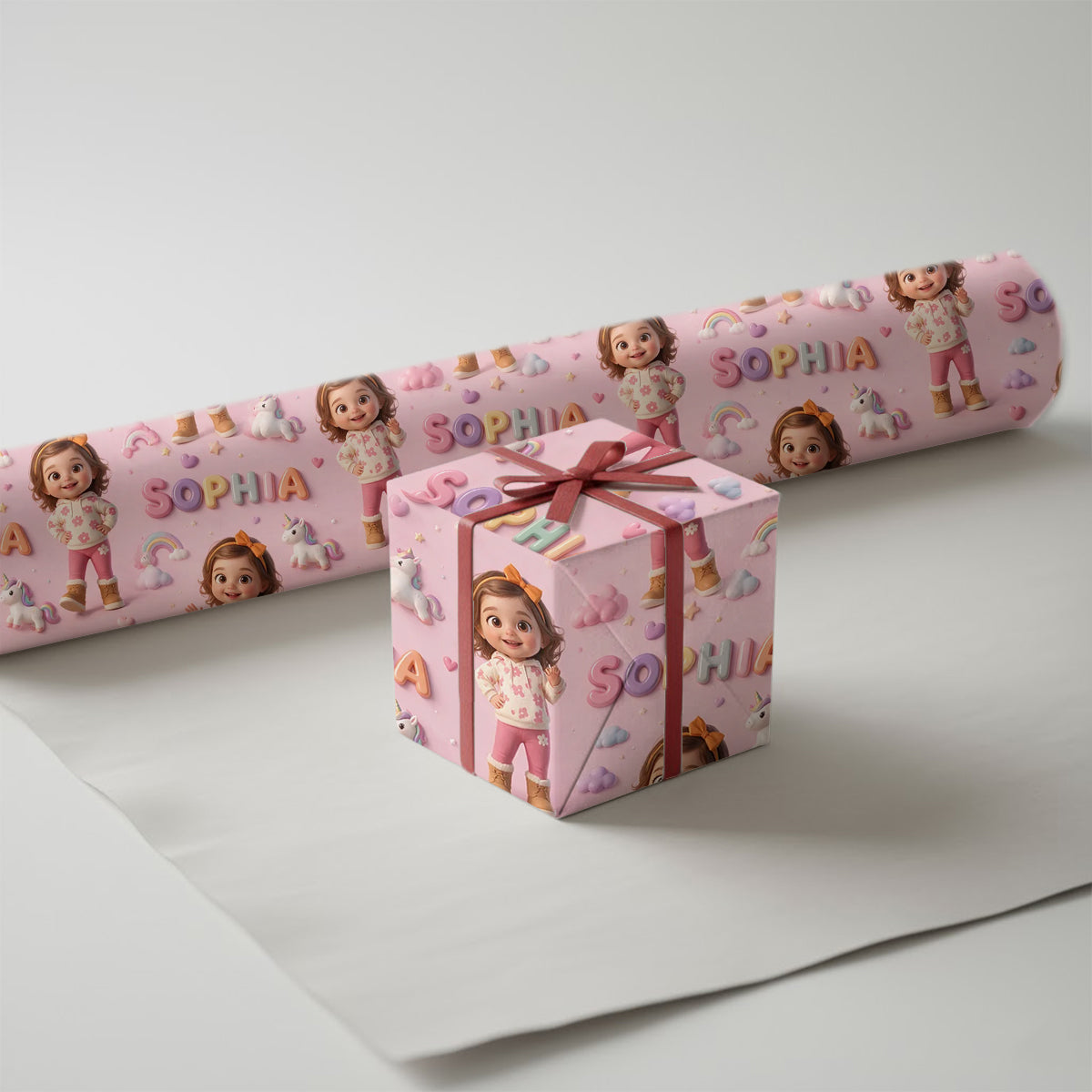 Personalized 45th Birthday Middle-Aged Woman Wrapping Paper Gift for Mom Wife