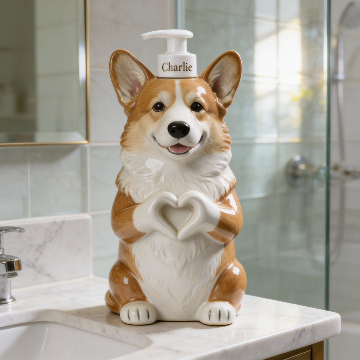 Personalized 2016-2026 Pembroke Welsh Corgi Soap Dispenser Bathroom Decor