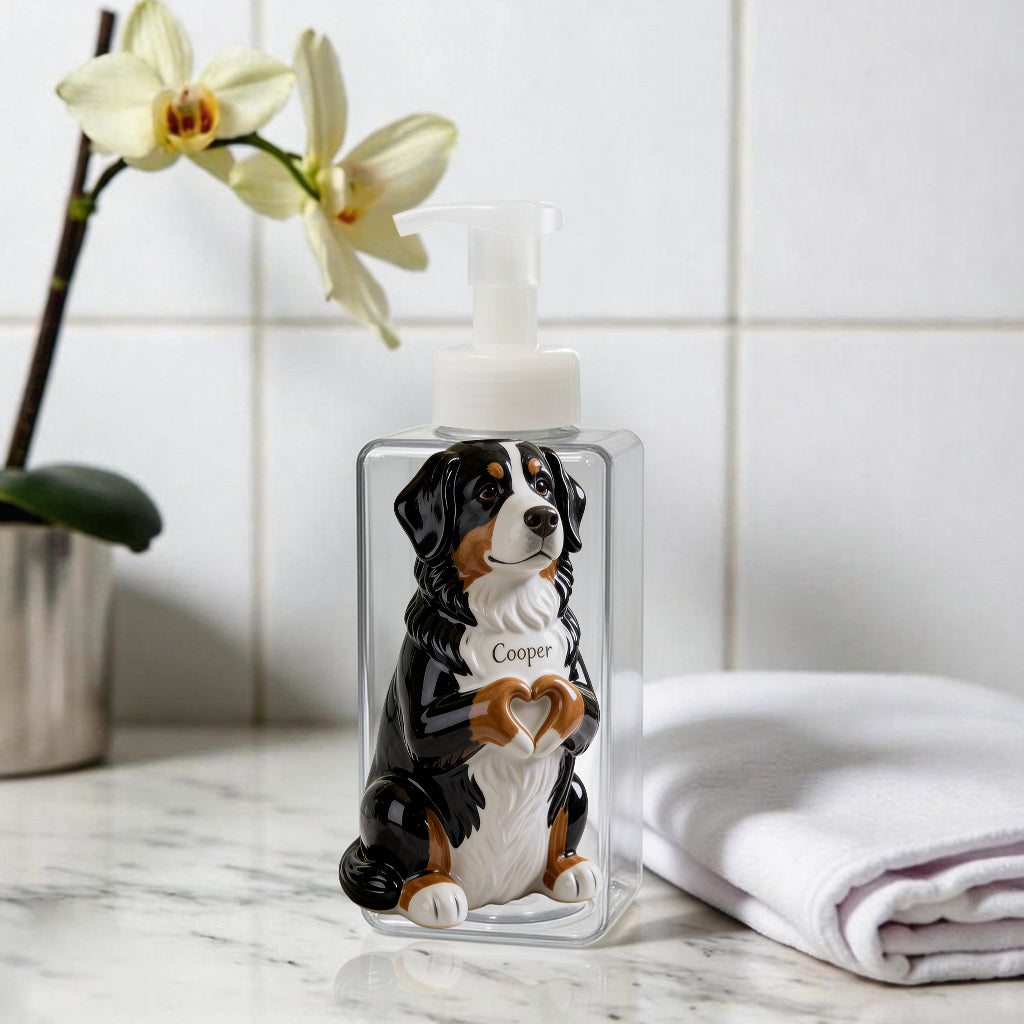 Personalized Fluffy Golden Tan Pomeranian Soap Dispenser Home Decor Gift