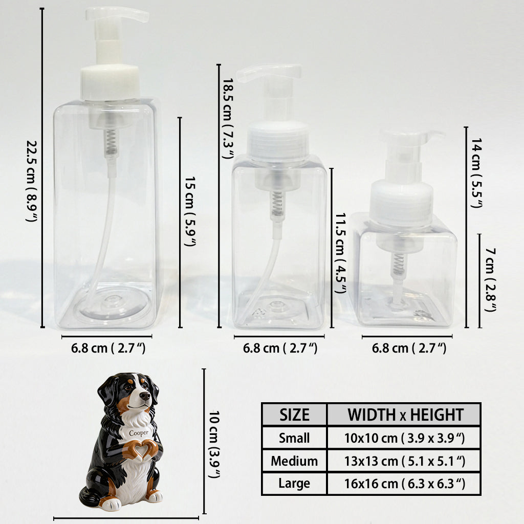 Personalized Siberian Husky Soap Dispenser Pet Lover Bathroom Gift
