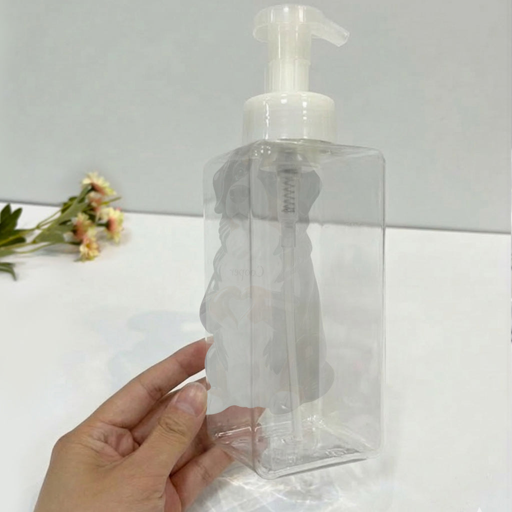 Personalized Black and White French Bulldog Soap Dispenser Bathroom Gift