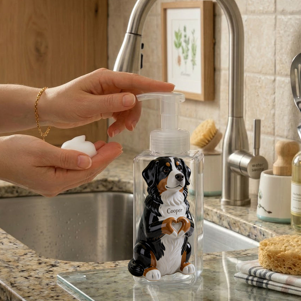 Personalized Fawn and White Chihuahua Puppy Soap Dispenser Bathroom Decor