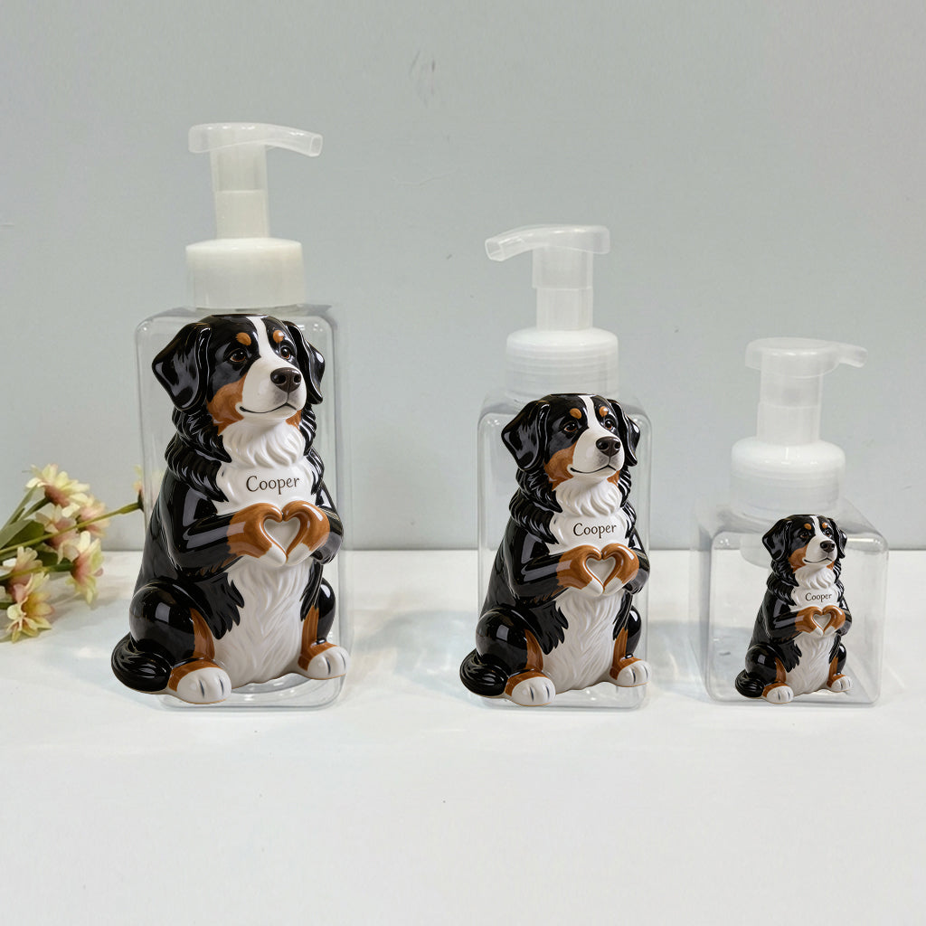 Personalized Tan and White Adult Shiba Inu Soap Dispenser Dog Lover Gift