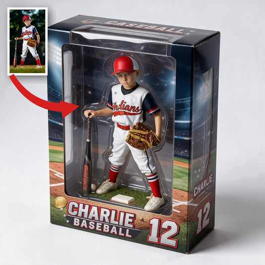 Personalisierte 3D-Acryl-Display-Box für Jugend-Baseballspieler