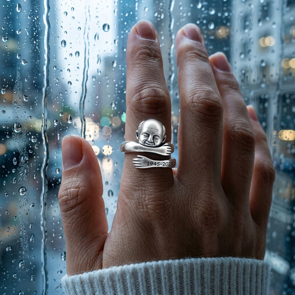 Personalized Latina Woman Memorial Adjustable Hug Ring