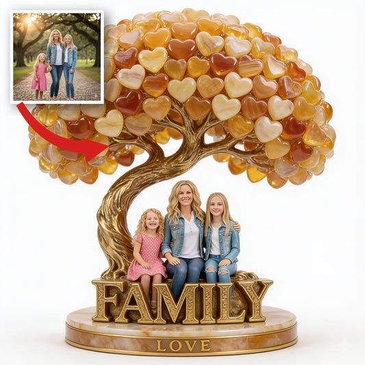 Personalized Single Mom Family Custom Shaped Acrylic Plaque Keepsake Gift