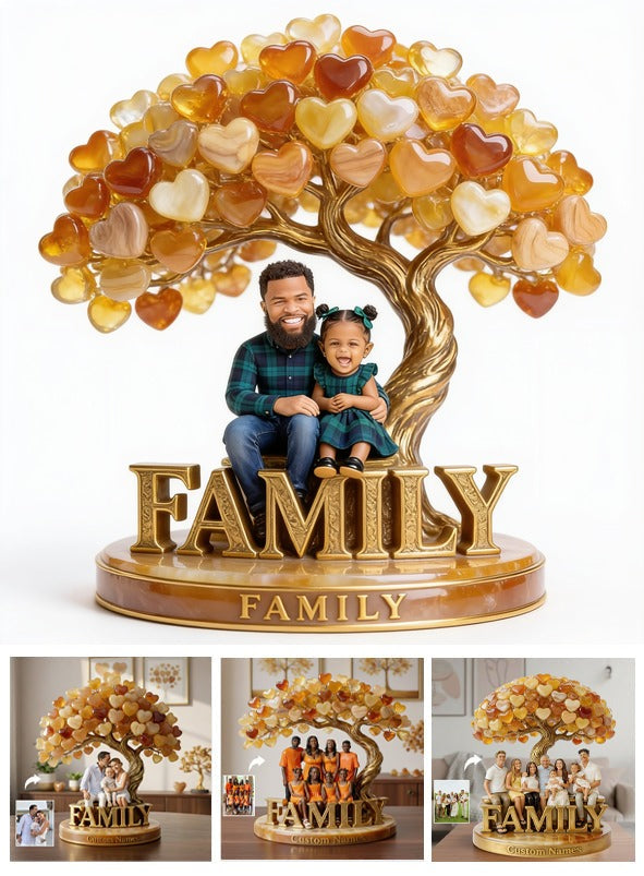 Personalized Single Dad Family Custom Shaped Acrylic Plaque Home Keepsake