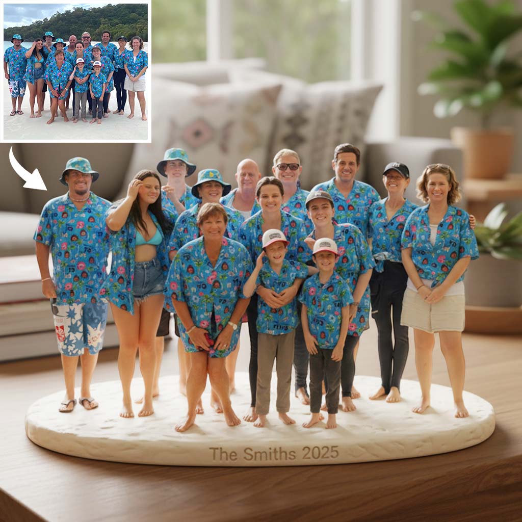Personalized Single Dad Family Custom Shaped Acrylic Plaque Family Keepsake