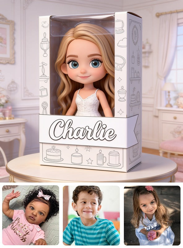 Personalized Little Girl Custom Shaped Acrylic Plaque - Gift for Daughter Granddaughter Niece