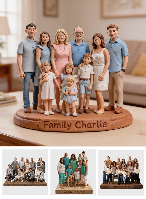 Personalized Big Family Custom Shaped Acrylic Plaque Home Keepsake