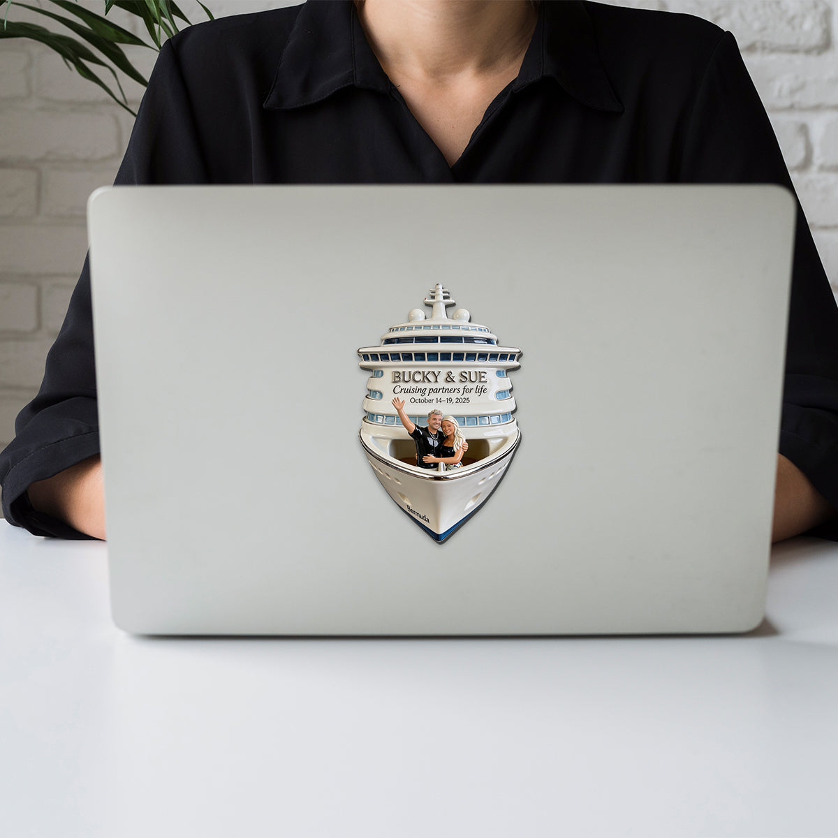 Personalized Gay Couple Cruise Fridge Magnet LGBT Travel Memory Gift