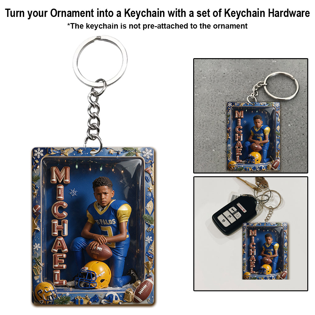 Personalized Christmas Latina Female Youth Basketball Player Ornament Gift