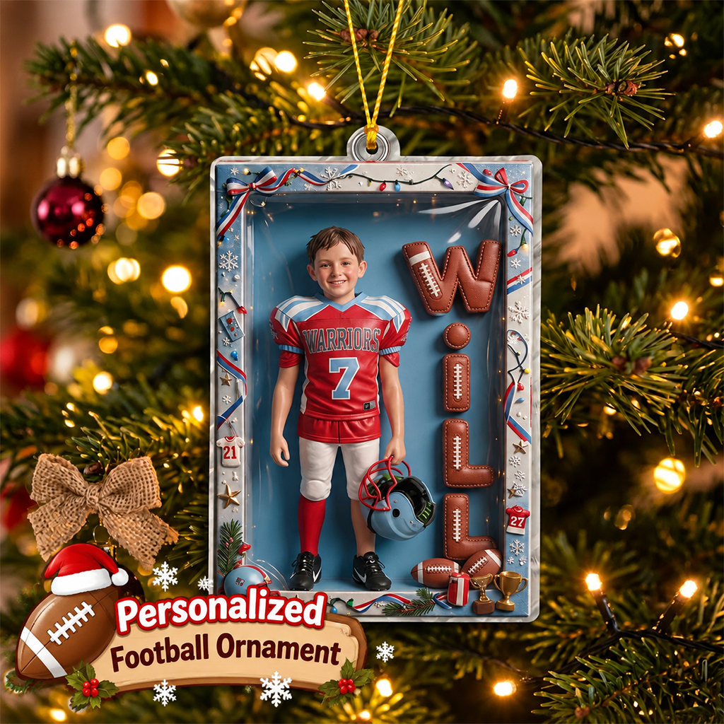 Personalized Christmas Latino Man Volleyball Player Hanging Ornament Gift