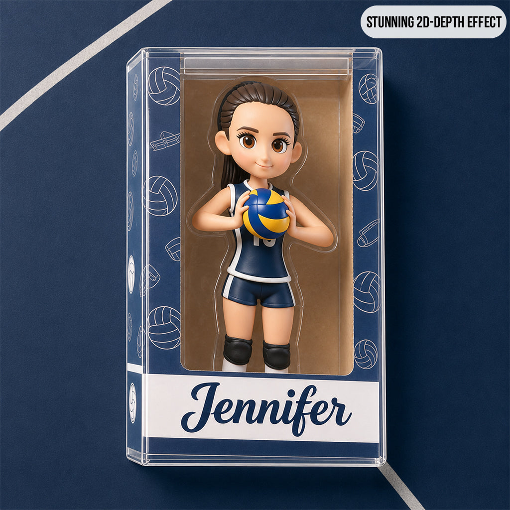 Personalized Latina Female Youth Volleyball Player Custom Shaped Acrylic Plaque Sports Gift