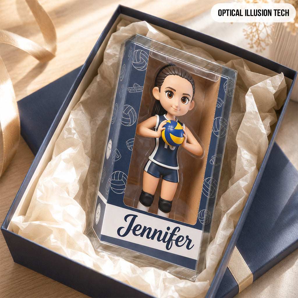 Personalized Latina Woman Volleyball Player Custom Shaped Acrylic Plaque Volleyball Fan Gift