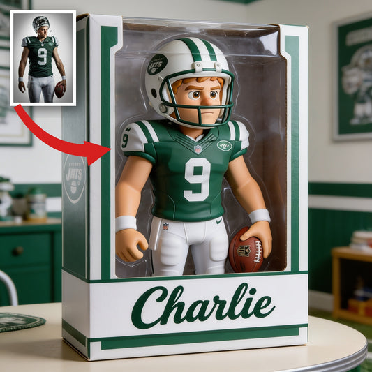 Personalized Adult American Football Player Custom Shaped Acrylic Plaque Fan Gift