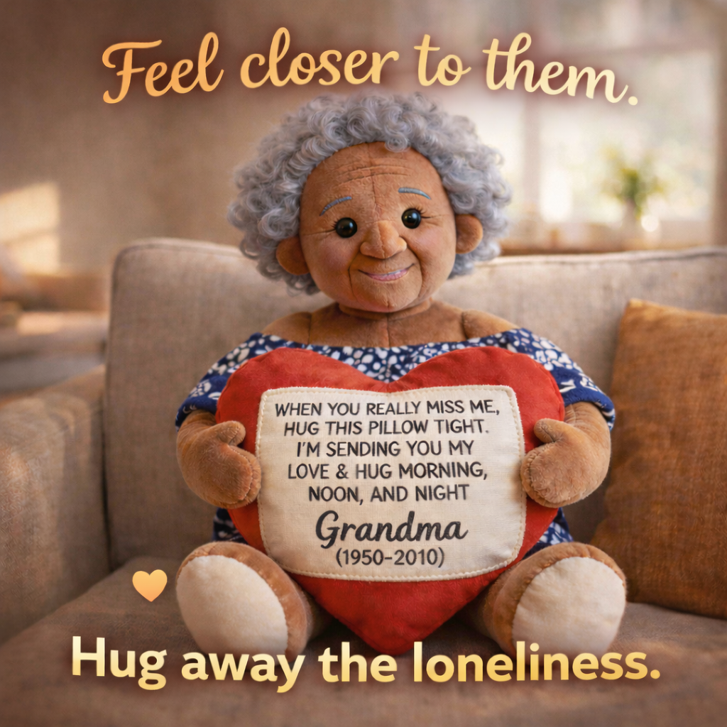 Personalized Little Girl Memorial Faux Fur Shaped Pillow Bereavement Gift
