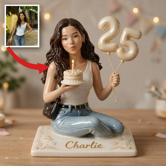 Personalized 25th Birthday Latina Woman 3D Plaque Keepsake Gift