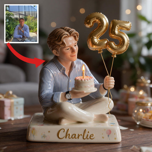 Personalized 25th Birthday Man 3D Plaque Gift for Him