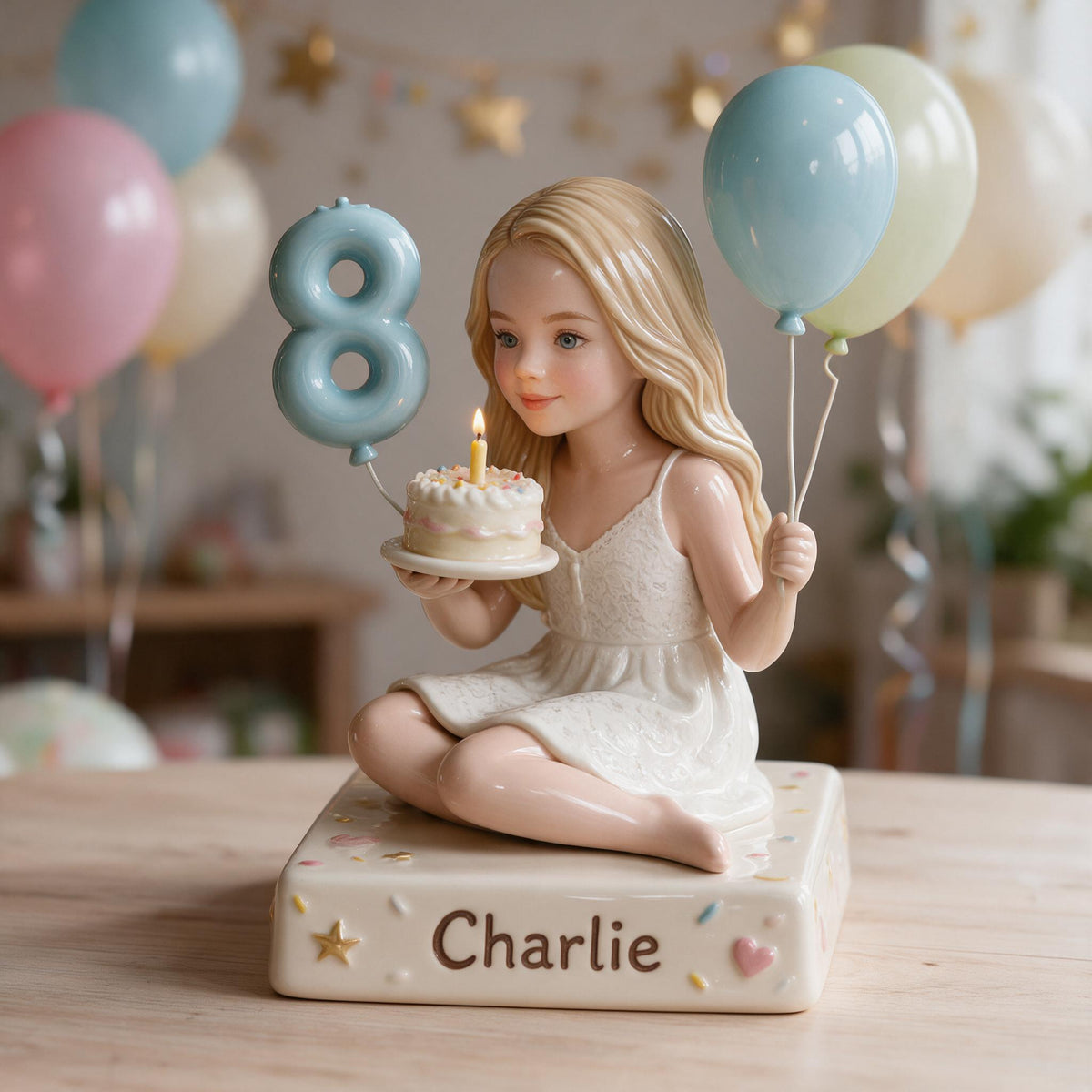 Personalized Birthday Little Girl 3D Plaque, Keepsake Gift for Daughter Granddaughter Niece