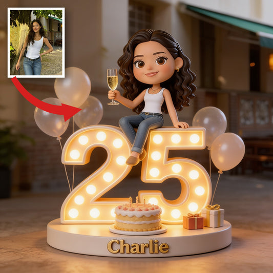 Personalized 25th Birthday Latina Woman Custom Shaped Acrylic Plaque Gift For Her