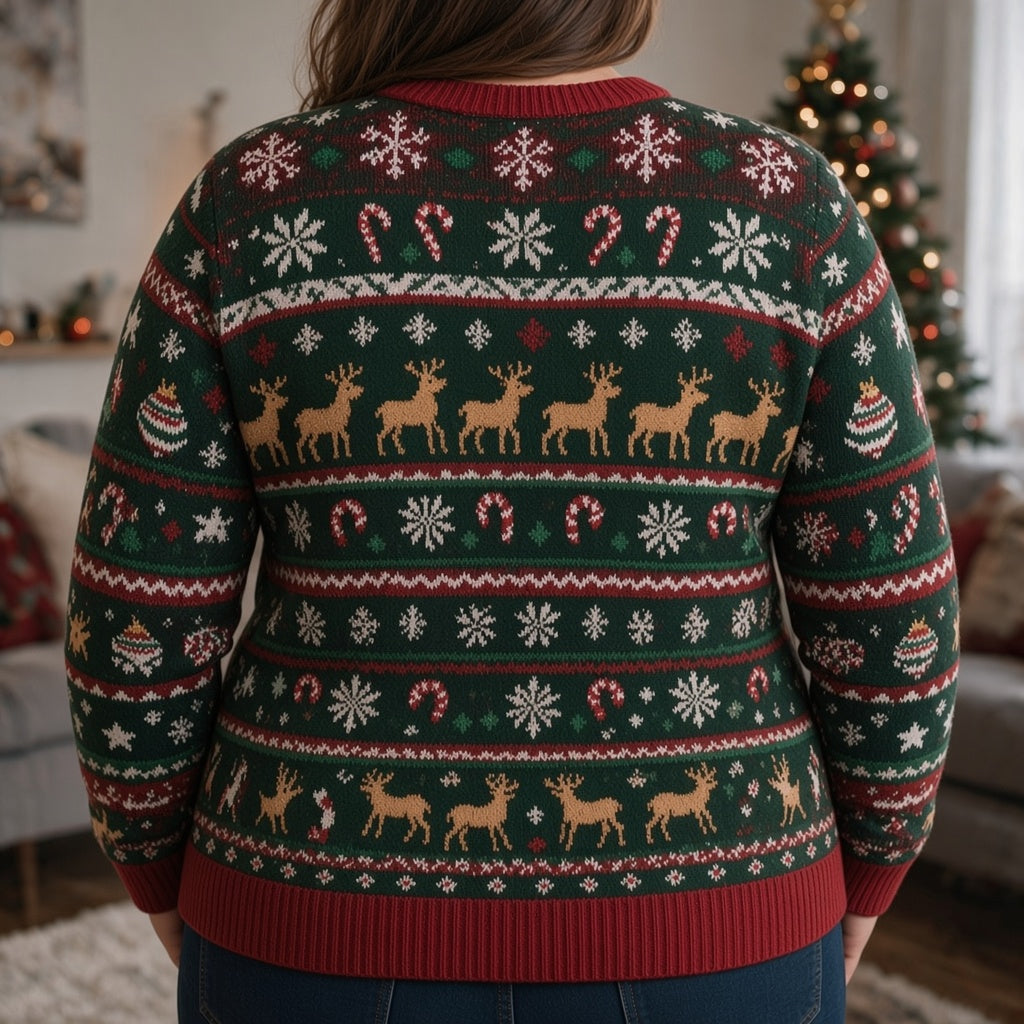 Custom Photo Christmas Spotted Dalmatian Ugly Sweater Funny Holiday Pet Gift