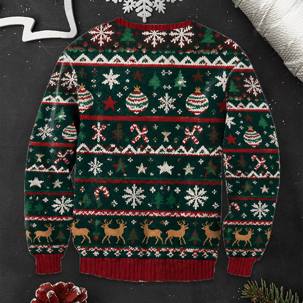 Custom Photo Christmas Yellow Labrador Retriever Ugly Sweater