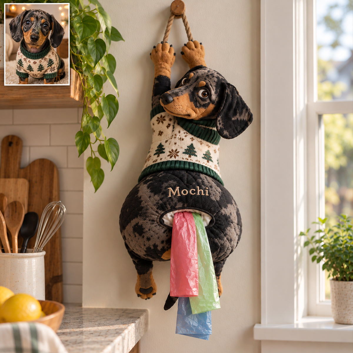 Personalized Black and Tan Adult German Shepherd Pull-Out Organizer Cute Home Storage