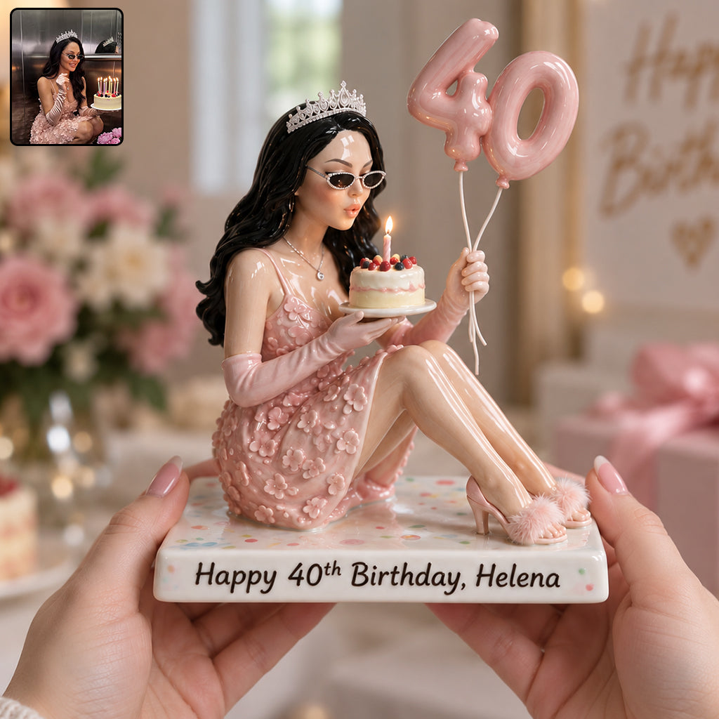 Personalized Birthday Little Girl 3D Plaque, Keepsake Gift for Daughter Granddaughter Niece
