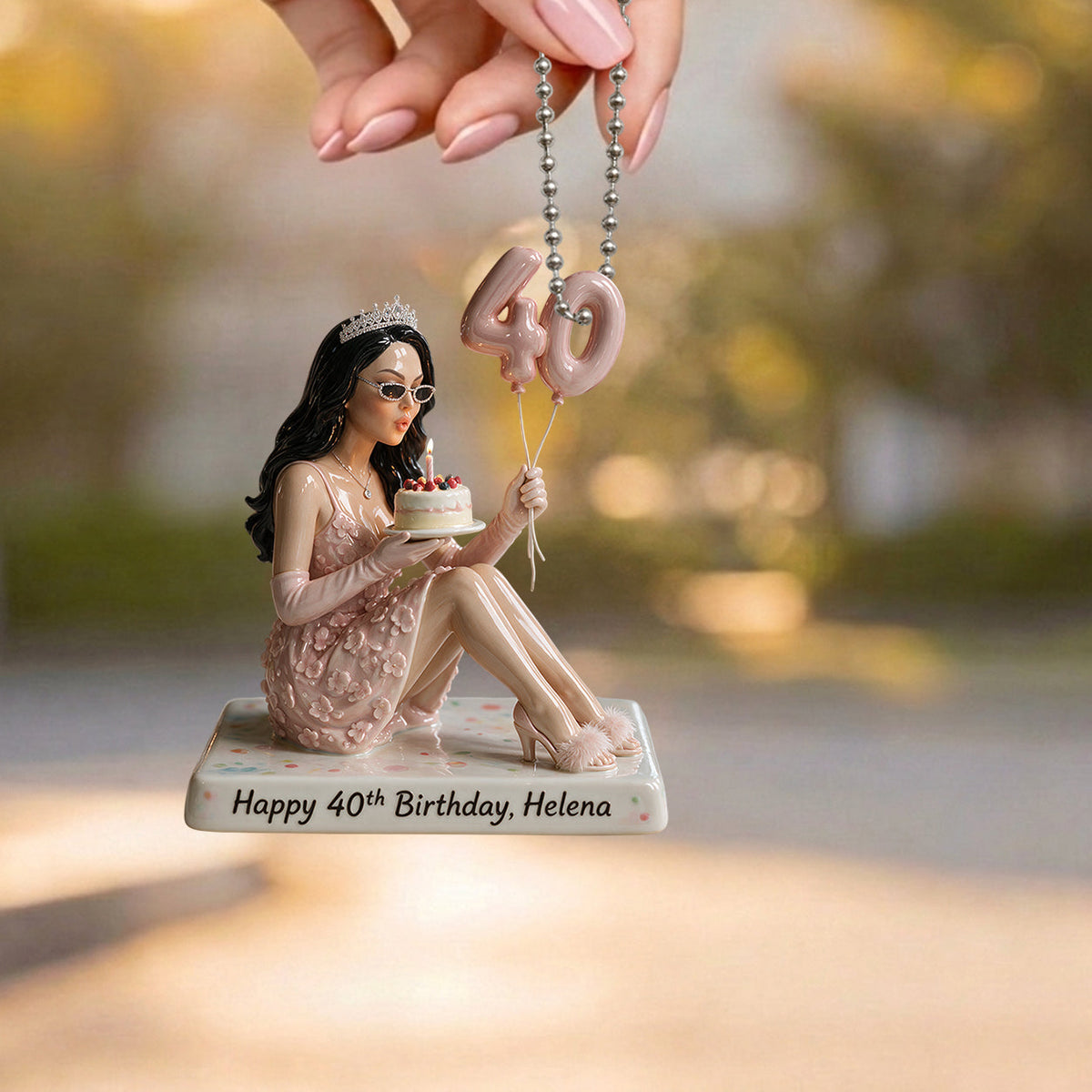 Personalized 45th Birthday Middle-Aged Black Woman 3D Plaque Keepsake Gift