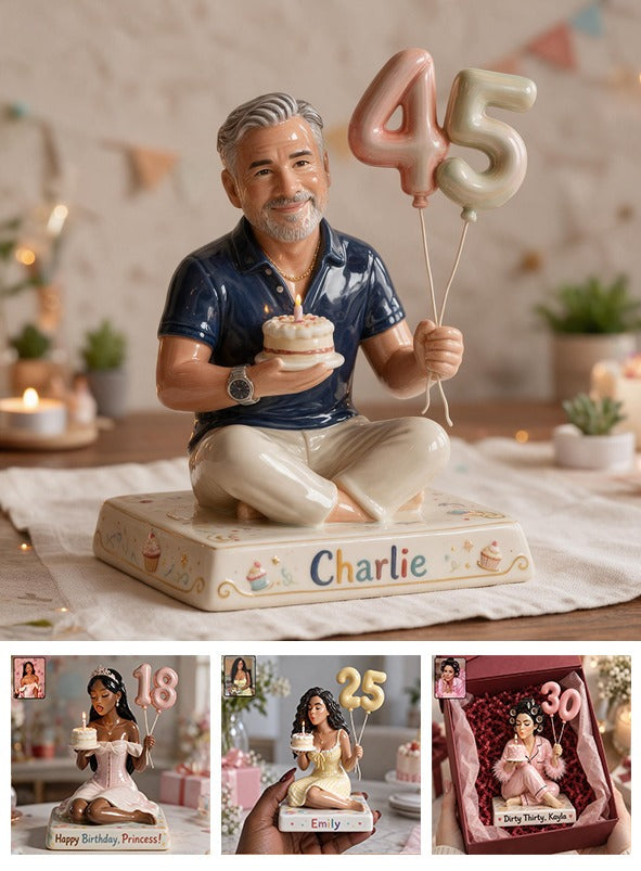 Personalized 45th Birthday Middle-Aged Man 3D Plaque Gift for Dad Grandpa