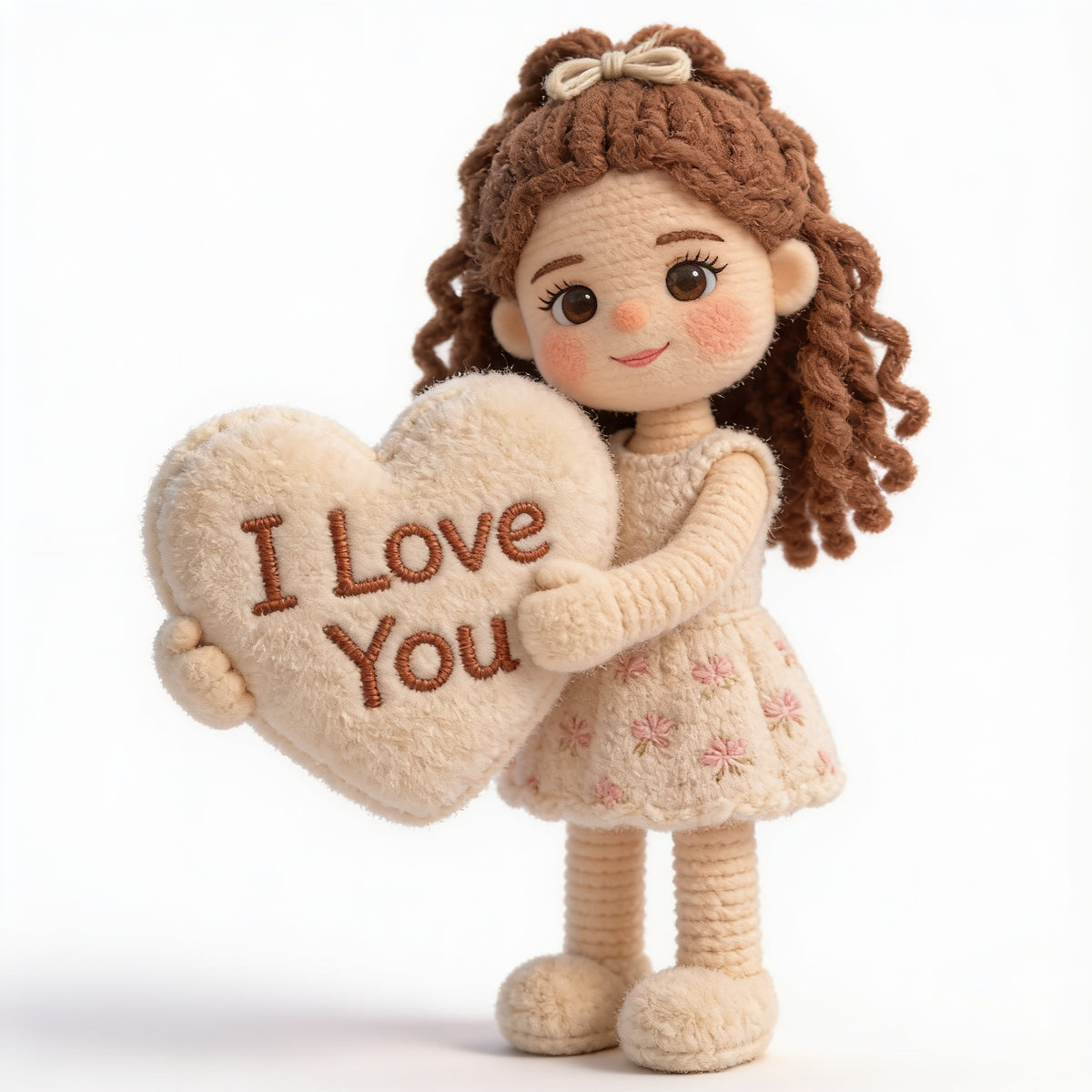 Personalized Latina Little Girl Premium Faux Fur Pillow Gift for Daughter Granddaughter Niece